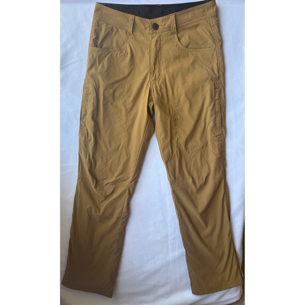 Orvis Mens Fleece Lined Hiking Pants Tan‎ Stretch Outdoor Cargo  30x32